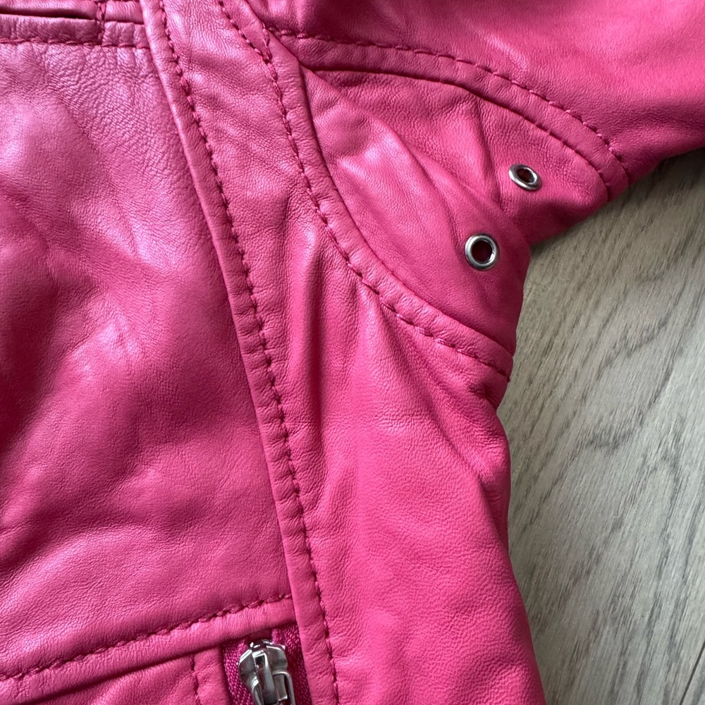 Michael Kors red Leather Jacket - Picture 4 of 9